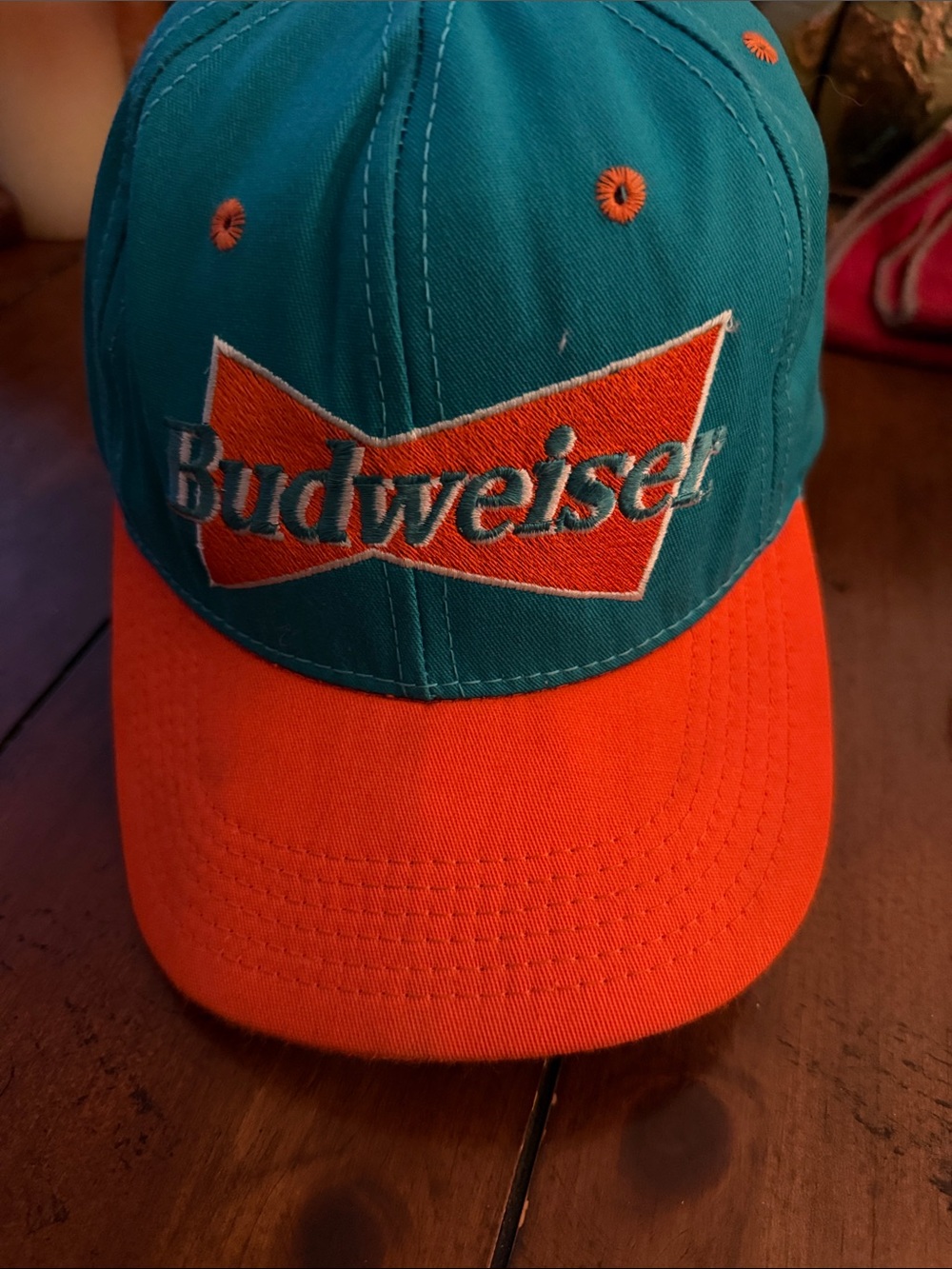 Budweiser Teal and Orange Baseball Cap